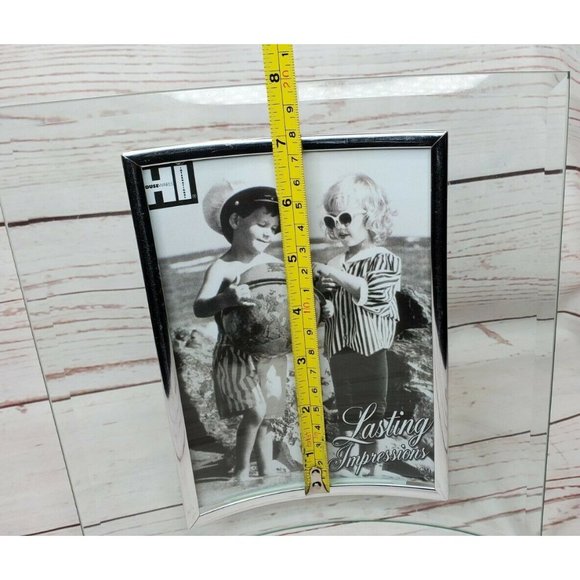 Lasting Impressions Glass Curve Picture Frame Free Standing Home Décor - Picture 7 of 9